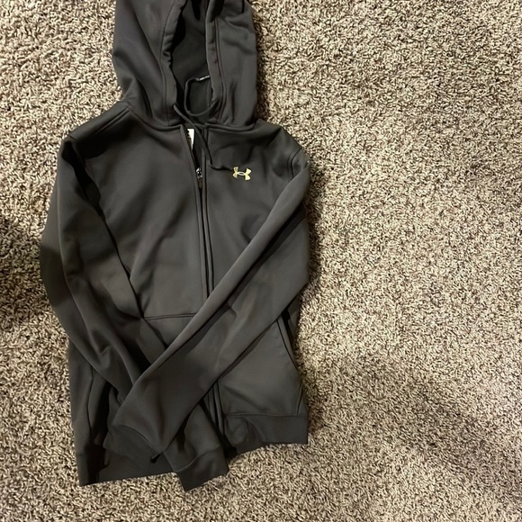 Under Armour Shirts Mens Dark Grey Under Armour Zip Up Hoodie